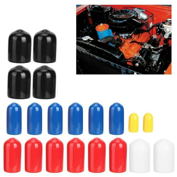 20 Pieces Carburetor Vacuum Rubber Cover Plug Kit Intake Tube Vacuum Tube Cover