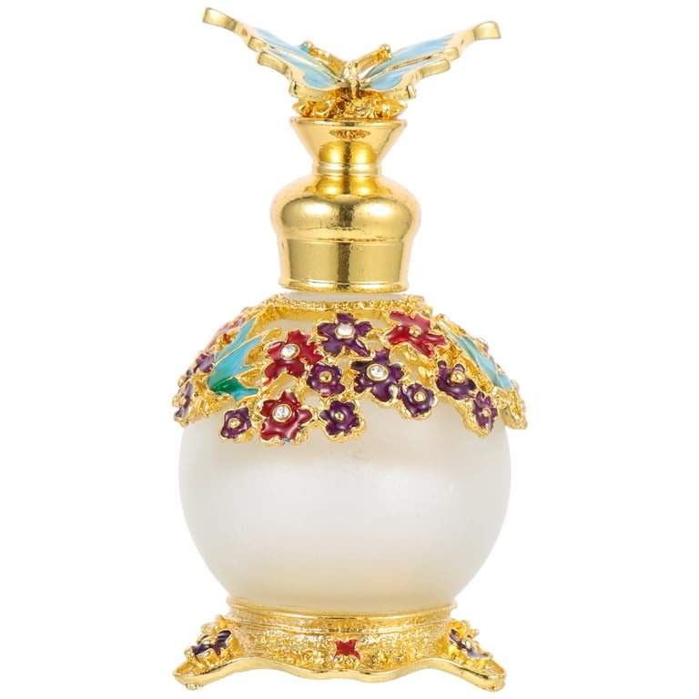 Empty Perfume Bottle Exquisite Fragrance Bottle Butterflies Design Perfume Bottle Adornment, Size: 8.5x4cm