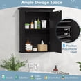 thumbnail image 4 of Botiquín de baño montado en la pared COSTWAY con espejo, 4 of 8
