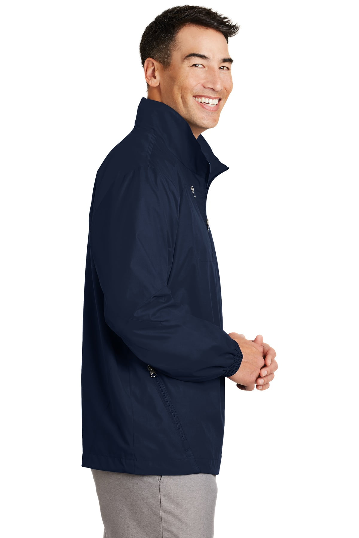 DISCONTINUED Port Authority 1 2 Zip Wind Jacket. J703 Walmart