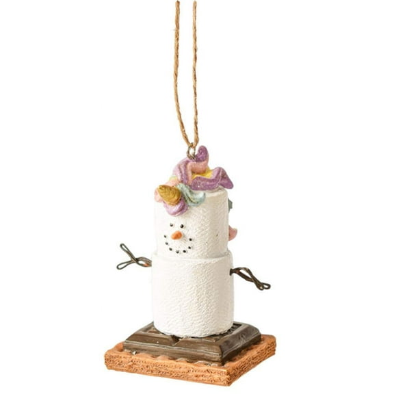 Ganz MX179699 S'Mores Unicorn Decorative Hanging Ornament, 3.13 Inches Height, Multicolor