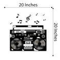 thumbnail image 4 of Music Wall Decal Boombox flower Themed with Musical Notes Bedroom Wall Decal for Children Instrument Cute Themed Room Decal - Size: 20 In x 20 In, 4 of 5