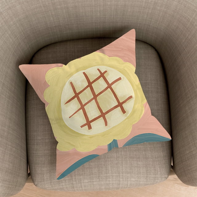 Cojín decorativo | Funda extraíble | Cojín cuadrado grande para sofá, cama, silla u oficina | Tejido de franela suave | 45x45cm | Cojín de apoyo para la espalda, ideal para el salón o la siesta