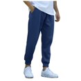 thumbnail image 1 of Pantalones de entrenamiento para hombre: 96 % poliéster, cordón, bolsillos con cremallera, ropa deportiva versátil, 1 of 8