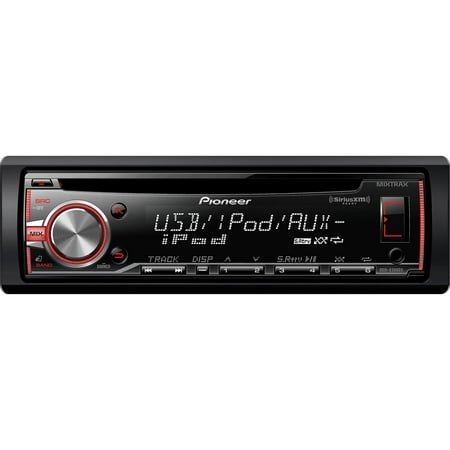 Restored Premium Pioneer DEHX3800S CD Player, Aux In, USB, Sat.Rdy, Multi Color (Refurbished)