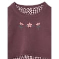 thumbnail image 4 of Modern Moments by Gerber Toddler Girl Outfit Set with Sweater Vest, 3-Piece, Sizes 12 Months - 5T, 4 of 13