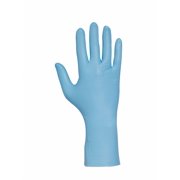 12" Powder Free Unlined Nitrile Disposable Gloves, Blue, Size L, 50PK