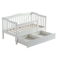 thumbnail image 4 of Zimtown Toddler Daybed, Kids Day Bed Frame with Storage Drawer, Children Sleeping Bedroom, White, 4 of 11