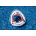 thumbnail image 2 of Swim Central Inflatable Kids Shark Mouth Pool Ring - 38" - White and Gray, 2 of 3