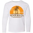 thumbnail image 3 of Inktastic Ventura California Retro Sunset Long Sleeve Youth T-Shirt, 3 of 5