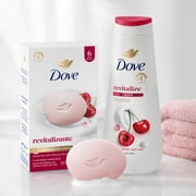 Dove Beauty Bar Soap For Revitalized Skin, Revitalizante Cherry & Chia Milk, A Skin Energy Boost, 3.75 oz 4 Count
