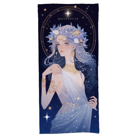 Constellation Girl Comic Series Exquisite Beach Water Durable Lightweight Easy to Hang Towel  Bath Towel55.1 x27.6 Soft Absorbent Quick Drying Eco-Friendly Large Size