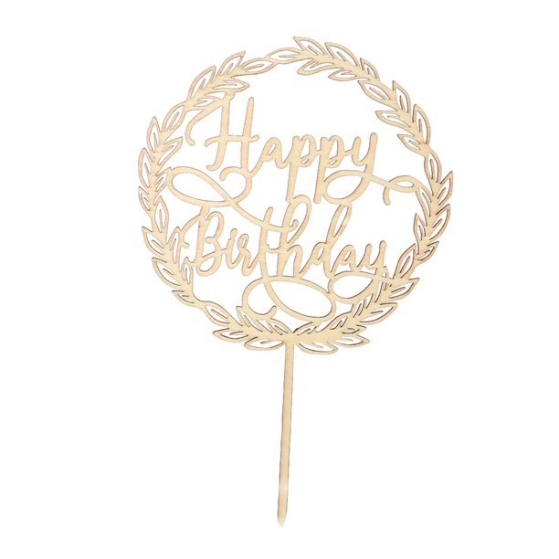 Happy Birthday Cake Topper Walmart Wooden Happy Birthday Cake Topper - Walmart.com