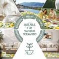 thumbnail image 6 of Lemon Outdoor Rug for Patio/Deck/Porch, Non-Slip Large Area Rug 5 x 8 Ft, Yellow Fruits Summer Watercolor Botanical Leaf Plant Indoor Outdoor Rugs Washable Area Rugs, Camping Rug Carpet Runner, 6 of 8