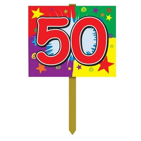 50 Birthday Yard Sign (Pack of 6)