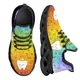 thumbnail image 1 of Zapatos planos con estampado divertido de dientes de dentista para mujer, zapatillas azules con cordones, calzado transpirable de verano para adolescentes, 1 of 6