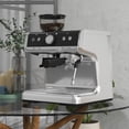 thumbnail image 1 of Silver Gray Semi-Automatic Espresso Machine – 1450W, 20 Bar Pressure, 30 Adjustable Grinder Settings, Fast Heat-Up System, Milk Frother with Steam Wand, for Home, Hotel & Office, 1 of 6