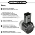 thumbnail image 7 of Reverse Parking Assist Sensor for Ford Explorer 2011-2015 Black Rear Bumper Parking Assist Sensor, 7 of 7