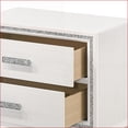 thumbnail image 3 of Haiden White Modern 2-Drawer Storage Nightstand for Bedroom, 3 of 7