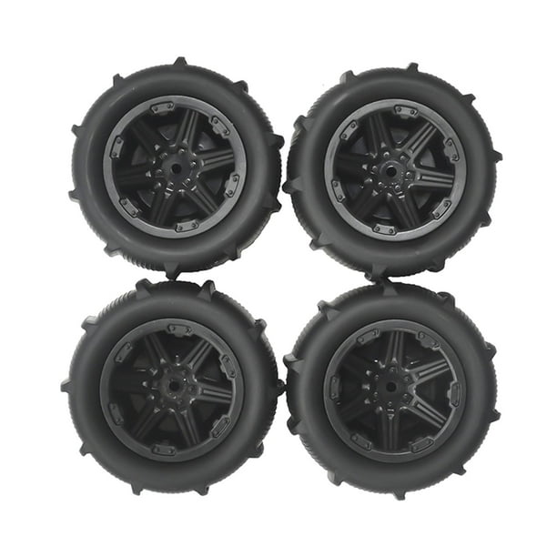 Ruedas y neumáticos RC Neumáticos de nieve Fáciles de instalar Repuestos para coches RC Rueda de coche RC 4 piezas