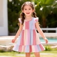 thumbnail image 2 of Gibobby Toddler Girl Dress Toddler Girls Dresses 12 18 24 Months 2T 3T 4T 5T Short Sleeve Tulle Bunny Prints Clothes Dresses for Girls Size(3-4 Years,Multicolour), 2 of 9