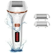 VINSIC iFanze Electric Callus Remover, Rechargeable Foot File Hard Skin Remover Pedicure Tools for Feet Electronic Callus Shaver Waterproof Pedicure Kit for Cracked Heels and Dead Skin with 2 Roller Heads