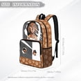 thumbnail image 7 of Xoenoiee Dachshund Paw Print Clear Backpack for Kids Teens Heavy Duty Transparent Bookbag for School College Work, 17 Inch See Through PVC Backpack Schoolbag with Adjustable Straps for Girls, 7 of 7