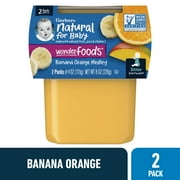 Gerber 2nd Foods Baby Food, Banana Orange Medley, 4 oz Tubs (2 Pack)