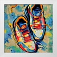 thumbnail image 2 of Stephen Chambers 20x20 White Modern Wood Framed Wall Art Titled - Air Jordan 14, 2 of 6