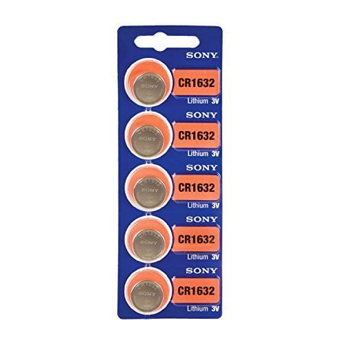 Sony CR1632 3 Volt Lithium Coin Cell Battery (5 Batteries) Walmart