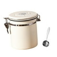 thumbnail image 4 of Contenedor de café para el hogar, tanque de almacenamiento sellado de granos de café, sello multifuncional blanco 1.5L, 4 of 8