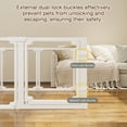 thumbnail image 3 of Clear Acrylic Dog Playpen for Small/Medium Dogs,Increased 27.8'' Puppy Play Pen Dog Fence Pet Playpen for Indoors,10Panels, 3 of 8