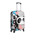 thumbnail image 3 of Kdxio Panda Cute Pink Hearts Pattern Luggage Cover for Travel,Elastic and Durable,Fits 18-32 Inch,Anti-Scratch Suitcase Protector, 3 of 9