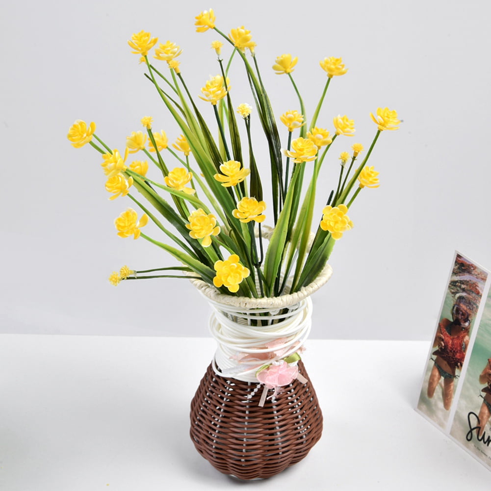 Topincn Artificial Fake Flowers Bundle Outdoor Greenery Shrubs Plants Indoor Outside Home Garden Decor Fake Flower Home Artificial Flowers Walmart Canada