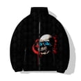 thumbnail image 2 of Abrigo frío fresco para hombre para invierno Chaquetas para hombre 2024 Esqueleto Cómodo y cálido Parka con impresión digital 3D Invierno Hombre Rosas Perro, 2 of 5