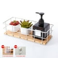 thumbnail image 4 of Zootealy Wall Mount Floating Shelf Home Storage Shelves Countertop Display Storage Rack Kitchen Bathroom Organizer Shelf, 4 of 8