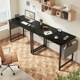 thumbnail image 6 of CONCETTA 40 Inch Computer Writing Desk with Storage Bag, Steel Frame for Home Office Study, Black, 6 of 8