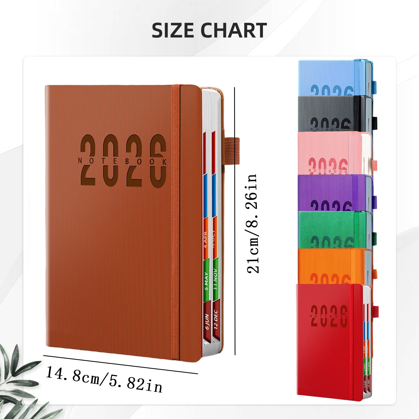 2026 Planner Notebook- Academic Weekly & Monthly Planner 2026 with Monthly Tabs, Jan.2026 - Dec.2026, Diary Book with Hard Cover, Perfect for Home Planing & Office Schedule, 1Pc(Green,8.2x5.8")