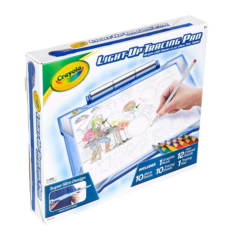 Crayola Light-up Tracing Pad Blue, Coloring Board for Kids, Gift