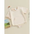 thumbnail image 3 of Suealasg Baby Boys Girl Clothes Infant Romper Bodysuit Short Sleeve Crew Neck Jumpsuit Newborn Summer Casual Playsuit 0-18 Months, 3 of 9