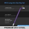 thumbnail image 3 of Wrench socket,Key Set Arm Vanadium Steel Set Arm Vanadium Arm Vanadium Steel L-key Set Allen Wrench 9pcs L-key Set Key Wrench Set 9pcs Havou Buzhi Wrench. Qisuo, 3 of 7