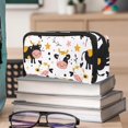 thumbnail image 6 of MUOOUM Pencil Case, Cows Flower Star Pattern Large Capacity Pencil Pouch Stationery Pen Bag, 6 of 7
