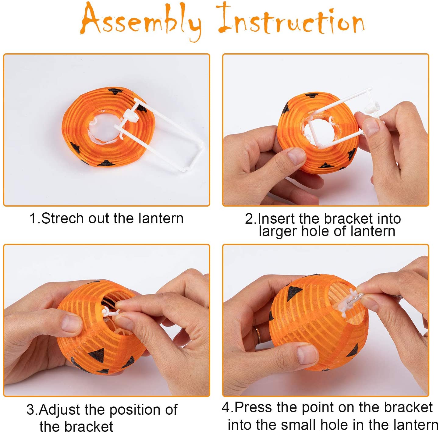 7.5ft 10 LEDs Halloween lights Decorations 2 Lighting Modes Battery-Powered DIY 3D Jack-O-Lantern Orange Pumpkin Lights for Party Patio Indoor Outdoor Pumpkin Lights Halloween String light
