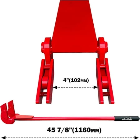Heavy Duty Pallet Buster Pry Tool for Deck Board Removal, Fully-Welded Steel Handle