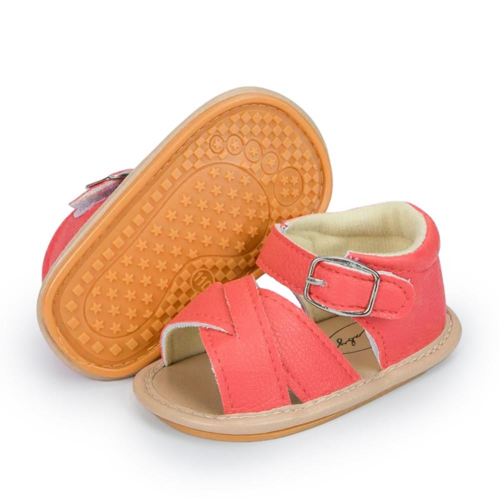 Kid Girls Leather Sandals Toddler Little Girls Princess Dress Shoes