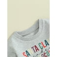 thumbnail image 5 of My First New Years Baby Boy Outfit Baby Boy Valentines Day Outfit Letter Print Long Sleeve Sweatshirt T-shirt and Elastic Casual Pants Suit, 5 of 9