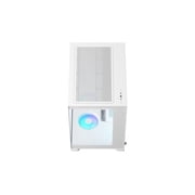 Pop 2 Vision Panoramic Glass White RGB E-ATX Dual-Chamber PC Gaming Case with Front and Side TG Panels Mid Tower PC Case