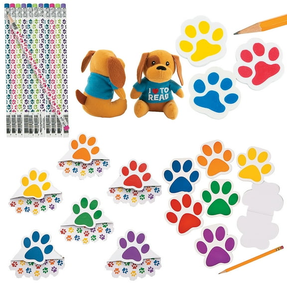 Fun Express Paw Print Reading Kit for 24