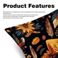thumbnail image 2 of Thanksgiving Hat Throw Pillow Covers Set of 2 - Velvet Decorative Pillow Cases with Unique Patterns, 16x16, 18x18, 20x20 Couch, Sofa - Throw Pillows for Living Room, 2 of 6