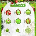 thumbnail image 2 of Waipfaru Christmas Balls Ornaments for Xmas Tree,50Pcs Shatterproof Christmas Tree Decorations, 2.36" Hanging Xmas Ball Ornaments Set for Holiday Party Decoration, 2 of 7